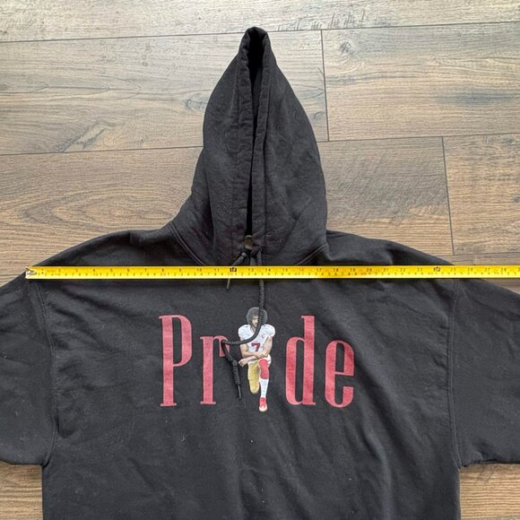 COLIN KAEPERNICK PRIDE XL XLARGE BLACK PULLOVER HOODIE - Picture 5 of 13